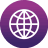 vecteezy internet icon in purple circle 12909522