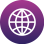 vecteezy internet icon in purple circle 12909522